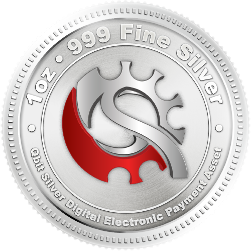 Qbit Silver Asset Cryotocurrency Coin Image