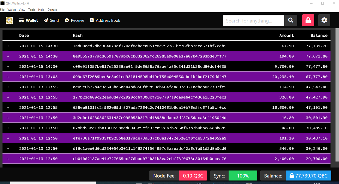 Qbit balance